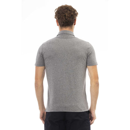 Baldinini Trend Gray Cotton Mens Polo Shirt