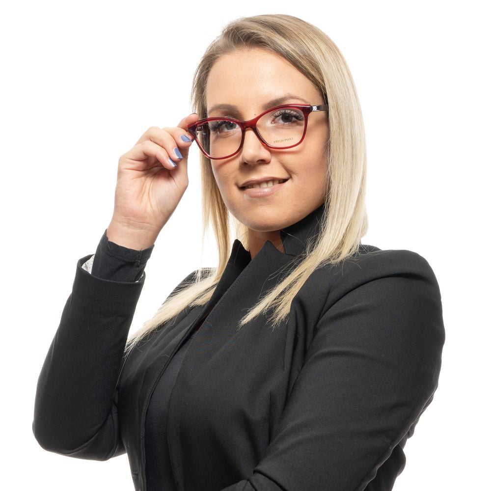 Emilio Pucci Red Women Glasses Frame