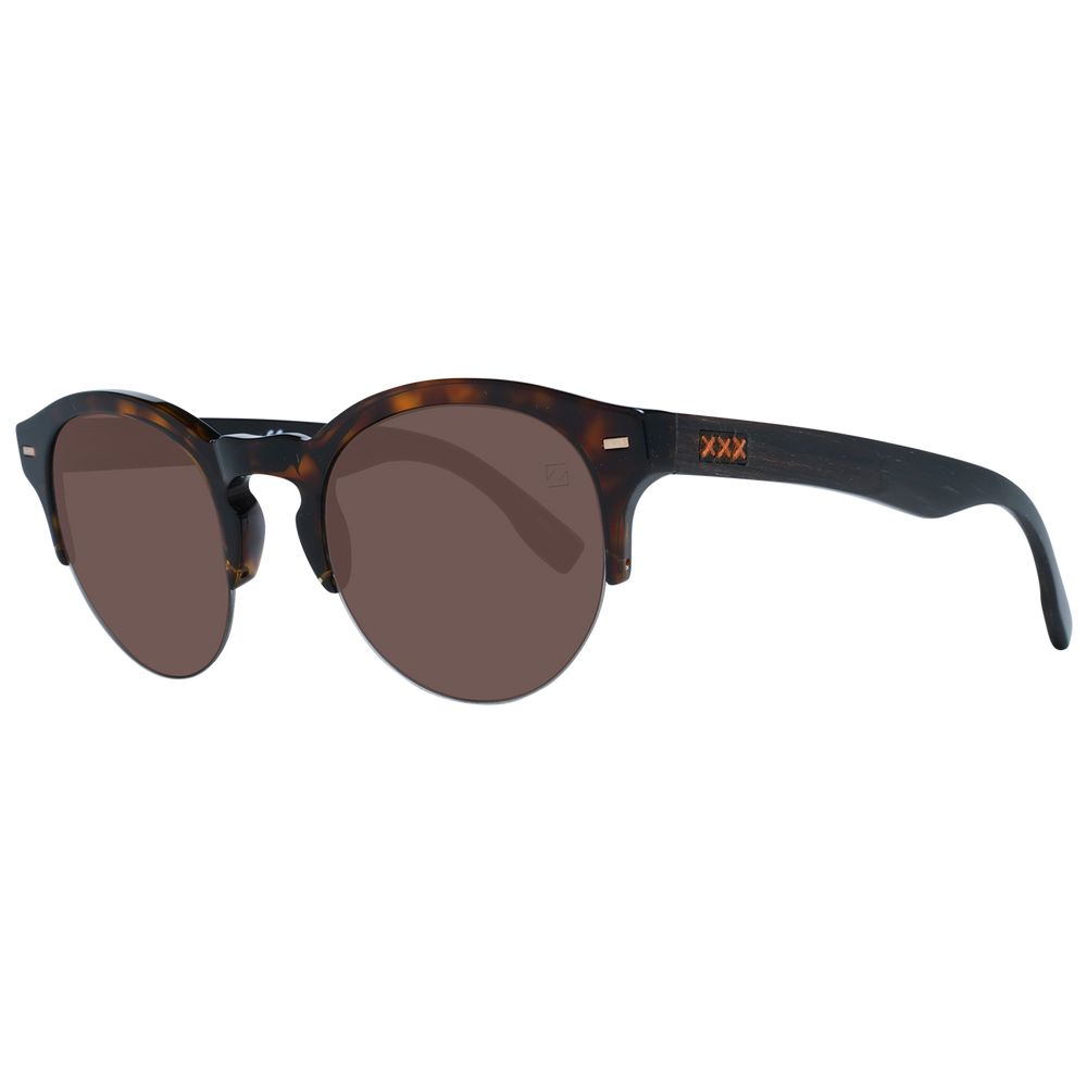 Ermenegildo Zegna Brown Men Sunglasses
