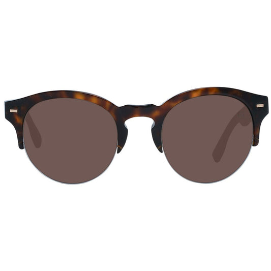 Ermenegildo Zegna Brown Men Sunglasses