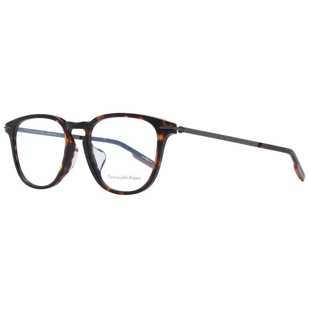 Ermenegildo Zegna Brown Men Glasses Frame
