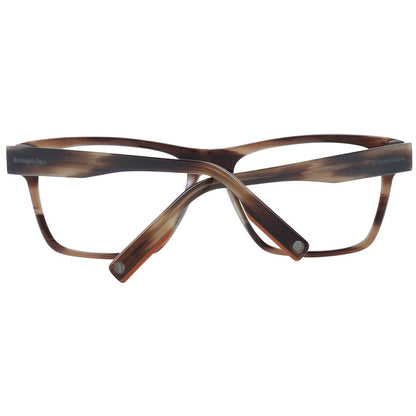 Ermenegildo Zegna Brown Men Glasses Frame