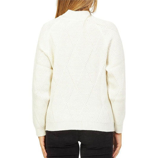 Yes Zee White Acrylic Women Sweater