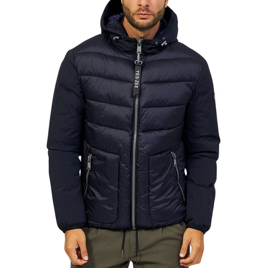 Yes Zee Blue Nylon Men Jacket