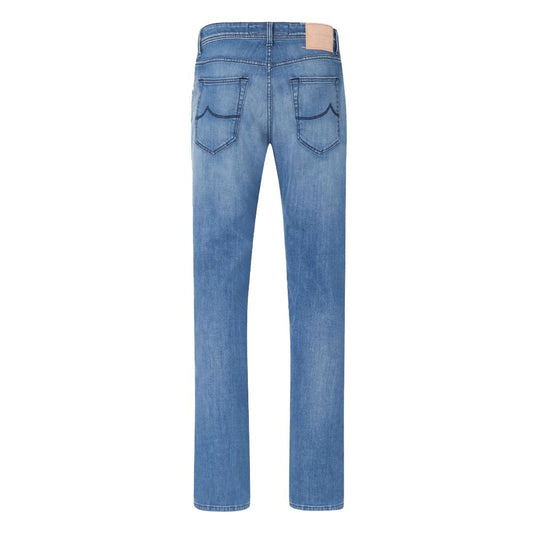 Jacob Cohen Blue Cotton Men Jeans