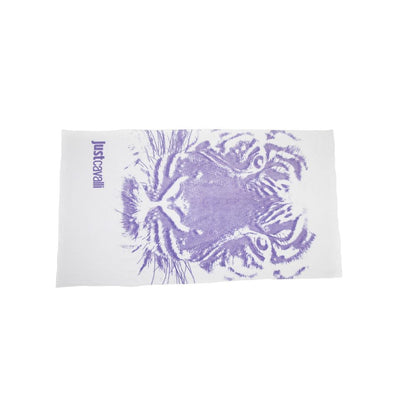 Just Cavalli White Cotton Men Towel