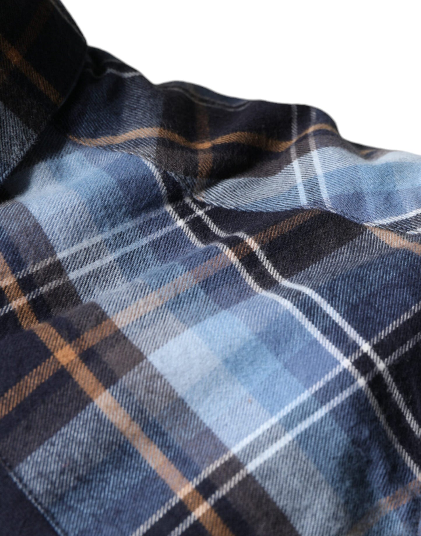 Dolce & Gabbana Multicolor Checkered Paradiso Patch Slim Fit Shirt