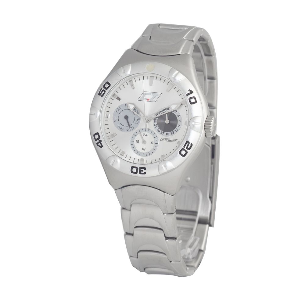 Chronotech Silver Stainless Steel Watch