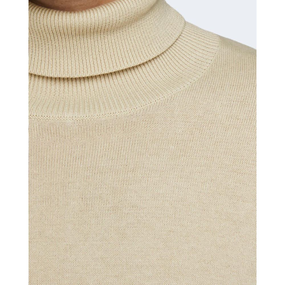 Jack Jones Beige Cotton Turtleneck