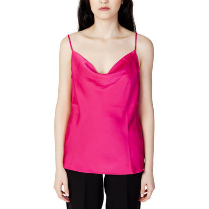 Vila Clothes Pink Polyester Tank Top