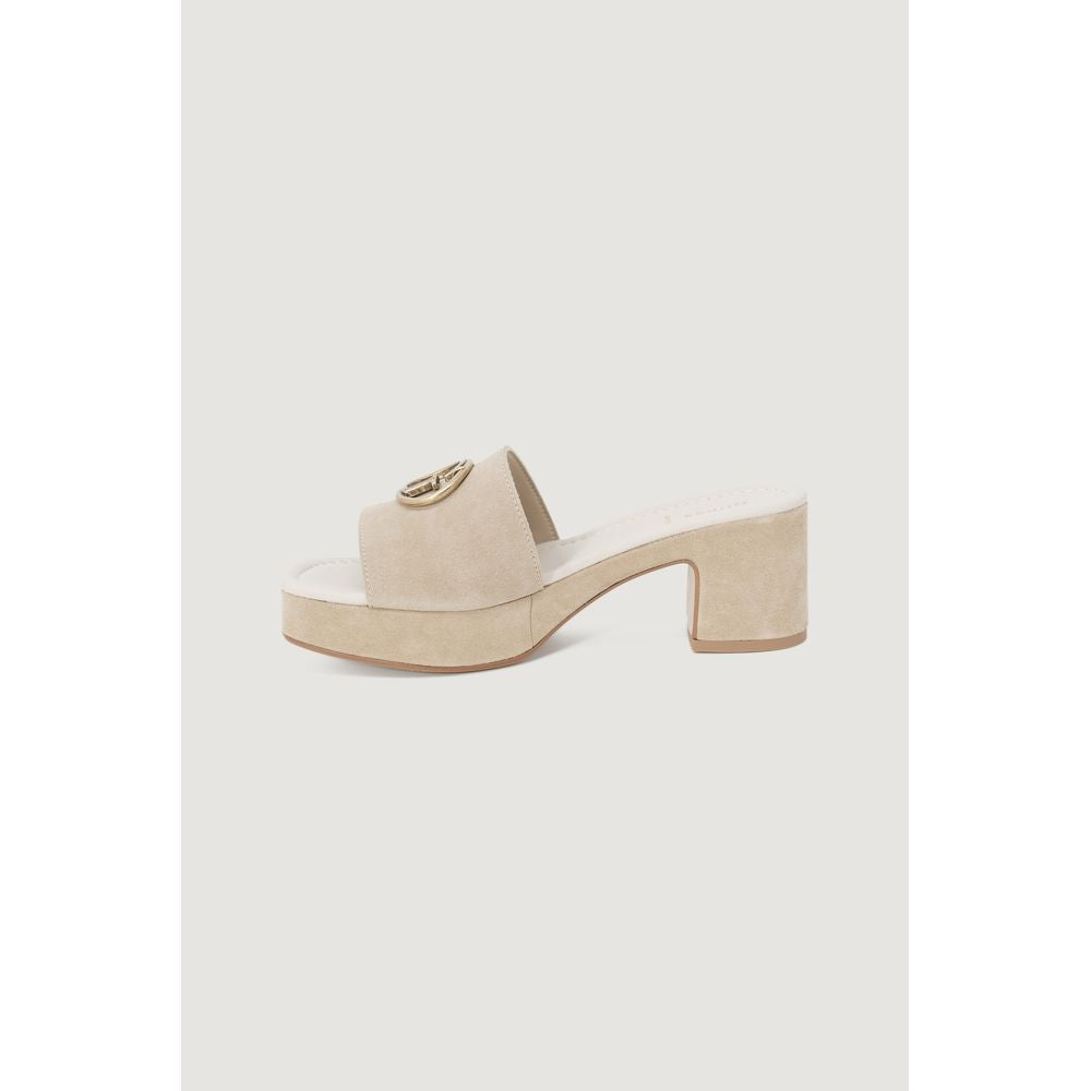 Guess Beige Suede Leather Sandal
