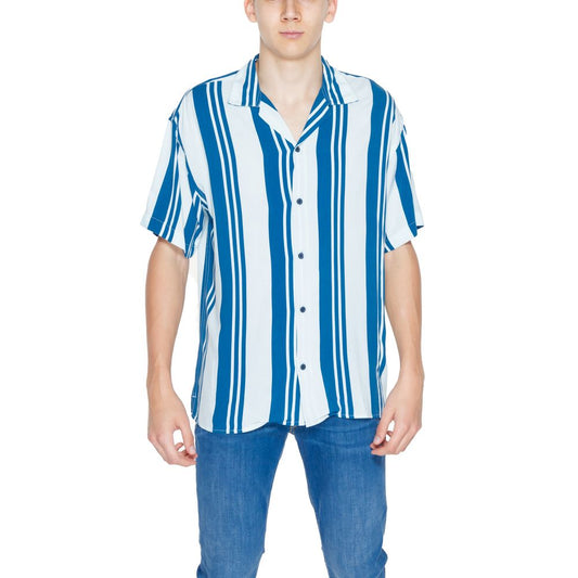 Jack Jones Blue Viscose Shortsleeve