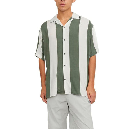 Jack Jones Green Viscose Shortsleeve