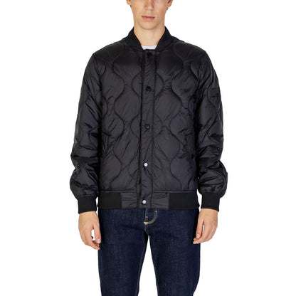 Gianni Lupo Black Polyamide Jackets & Coat