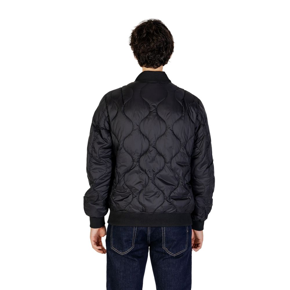 Gianni Lupo Black Polyamide Jackets & Coat