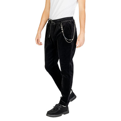 Gianni Lupo Black Cotton Pant