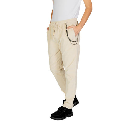 Gianni Lupo Cream Cotton Pant