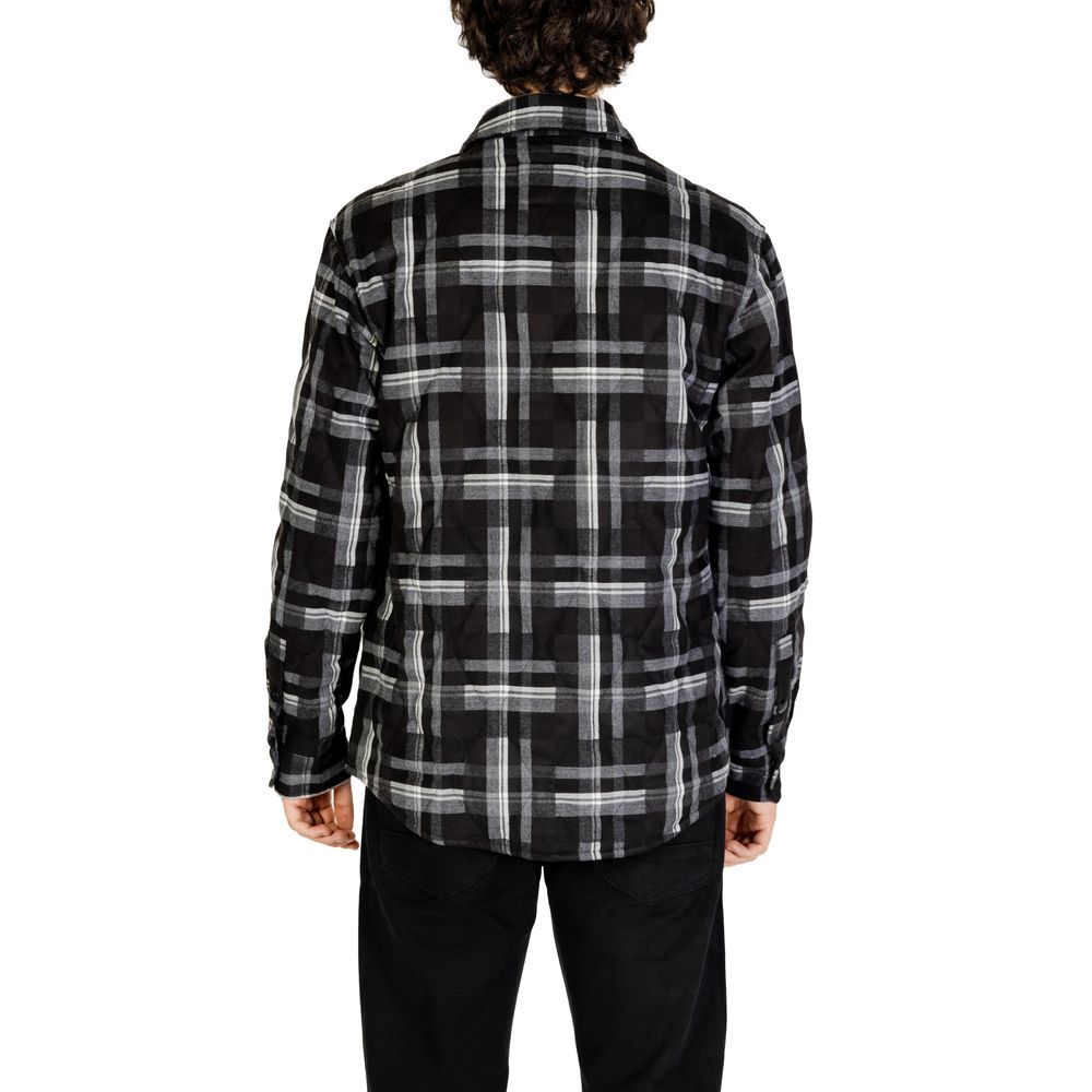 Gianni Lupo Black Polyester Jackets & Coat