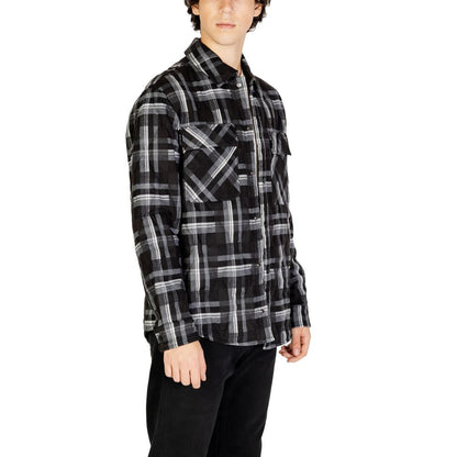 Gianni Lupo Black Polyester Jackets & Coat