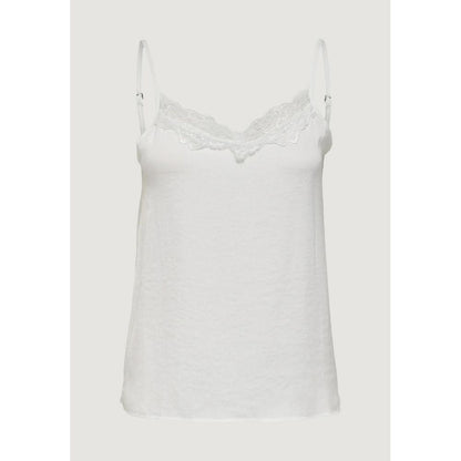 Jacqueline De Yong White Polyester Tank Top