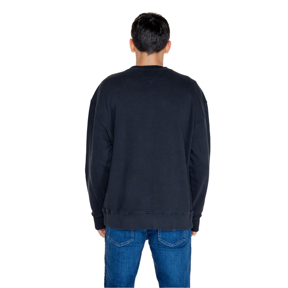 Tommy Hilfiger Jeans Black Cotton Sweatshirt