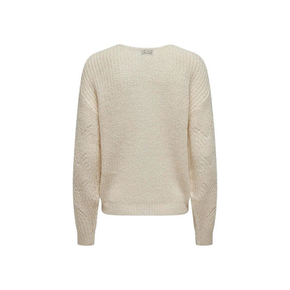 Jacqueline De Yong Cream Marabou Sweater