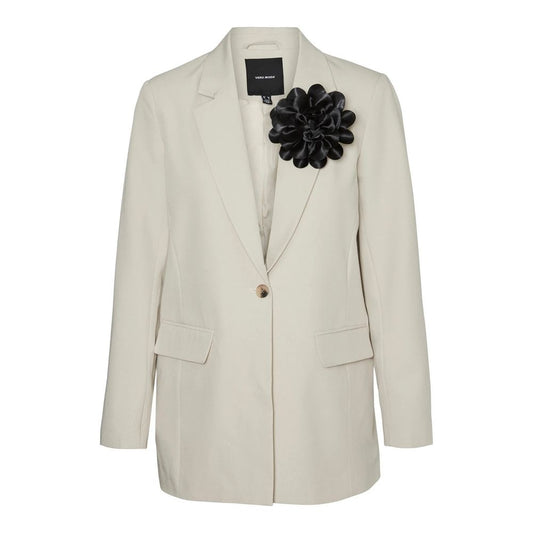 Vero Moda Beige Polyester Blazer