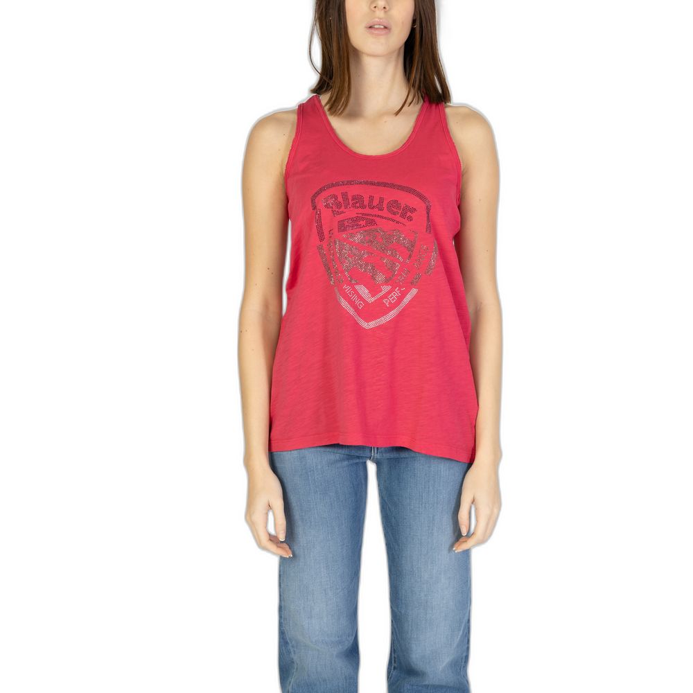 Blauer Pink Cotton Tank Top