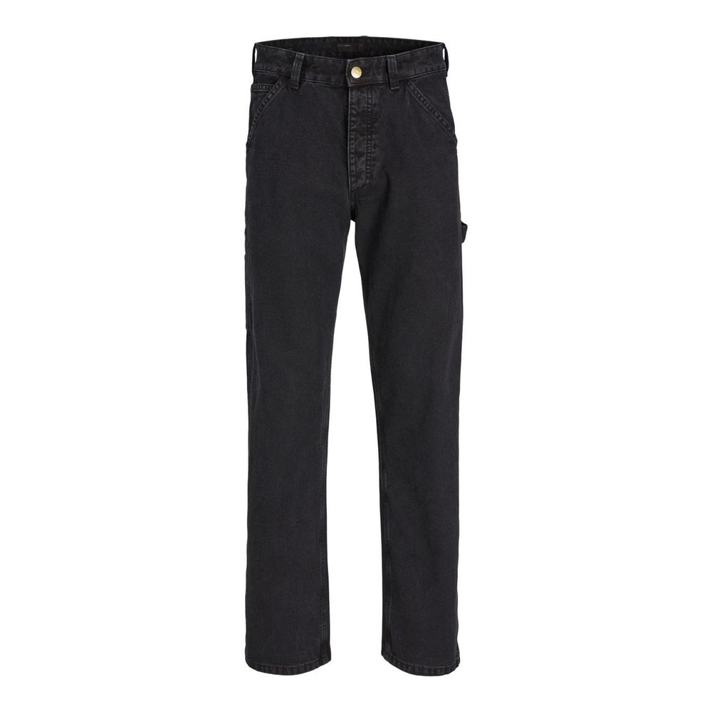 Jack Jones Black Cotton Relaxed Fit Jean