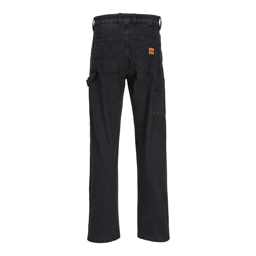 Jack Jones Black Cotton Relaxed Fit Jean