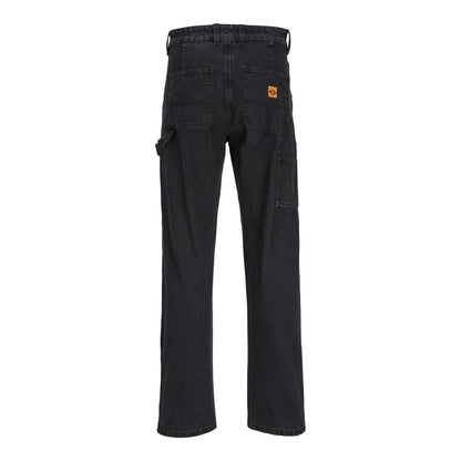 Jack Jones Black Cotton Relaxed Fit Jean