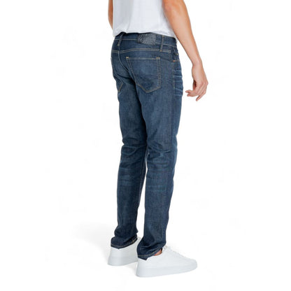 Jack Jones Blue Cotton Relaxed Fit Jean