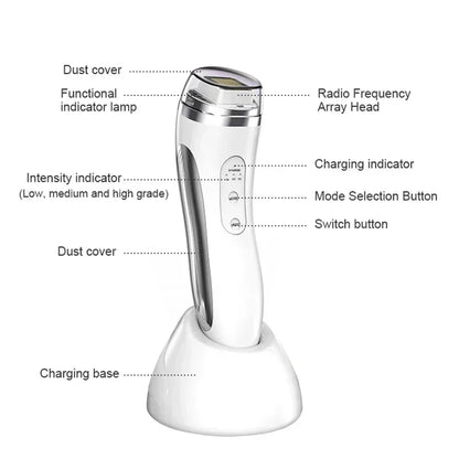 Máquina eléctrica de lifting facial con matriz de puntos, reafirmante de la piel, rejuvenecimiento, eliminación de arrugas, masajeador facial