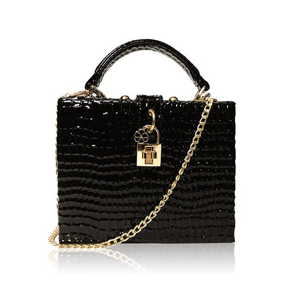Bolso de mano con estampado de serpiente para mujer