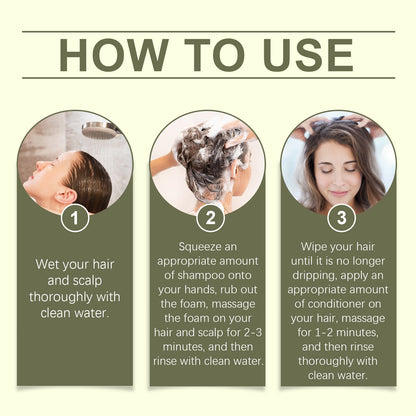 Champú de romero, anticaspa, control de grasa, conserva la fragancia, acondicionador hidratante, refrescante para el cabello.