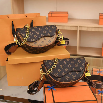 Bolso de mano elegante para mujer, estilo coreano, con estampado femenino, bandolera de alta gama