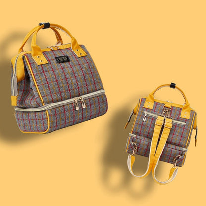Bolsa de maternidad de moda para mamá, mochila de viaje con aislamiento térmico para el cuidado del bebé