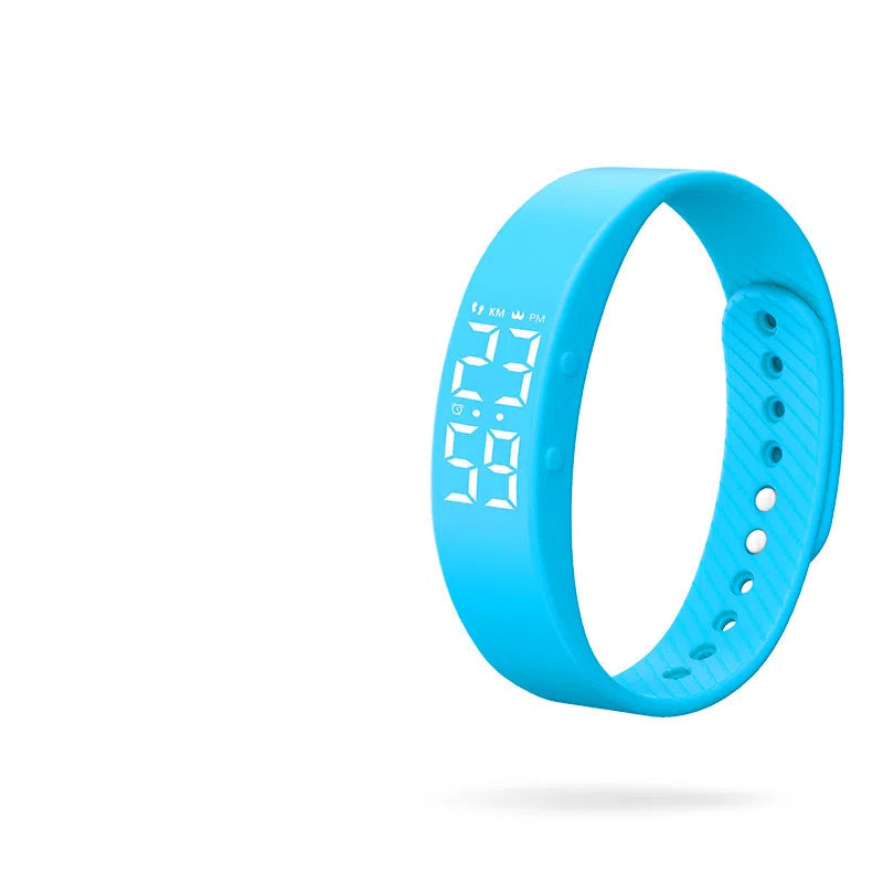 Reloj inteligente electrónico con vibración, resistente al agua, luz nocturna, pulsera deportiva