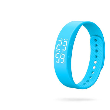 Reloj inteligente electrónico con vibración, resistente al agua, luz nocturna, pulsera deportiva