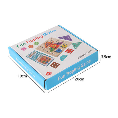 Juego creativo de cuerdas para niños, rompecabezas de educación temprana para bebés.