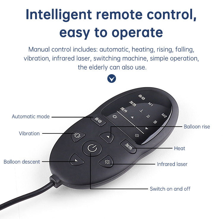 Masajeador de cintura con tracción lumbar, compresa caliente inflable, camilla cervical para espalda, masaje con presión de aire, reduce el alivio del dolor.