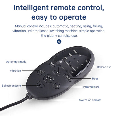 Masajeador de cintura con tracción lumbar, compresa caliente inflable, camilla cervical para espalda, masaje con presión de aire, reduce el alivio del dolor.