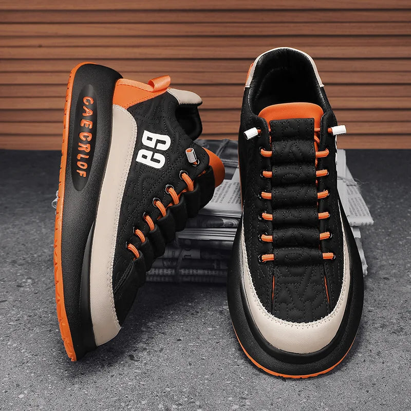 Zapatillas deportivas para hombre, transpirables, cómodas e informales, planas, antideslizantes.