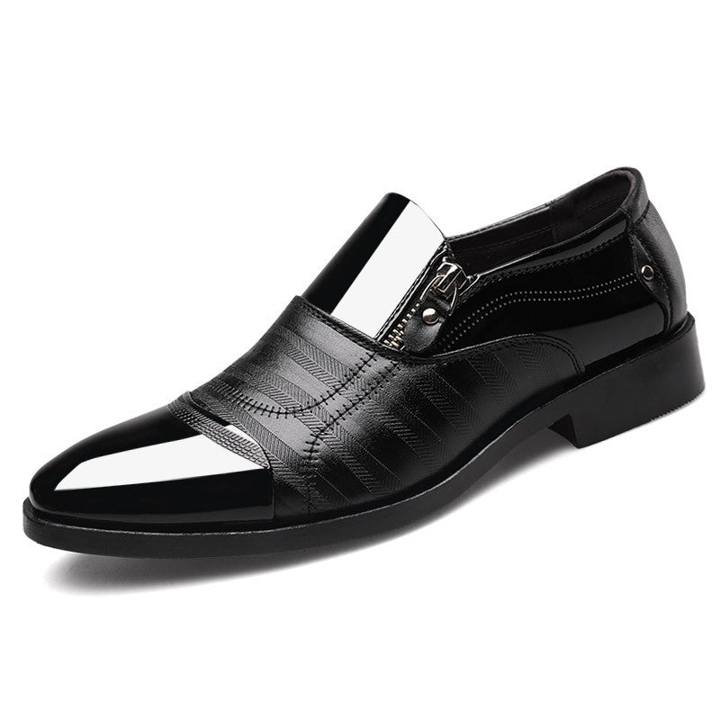 Zapatos formales de cuero para hombre, puntiagudos, casuales