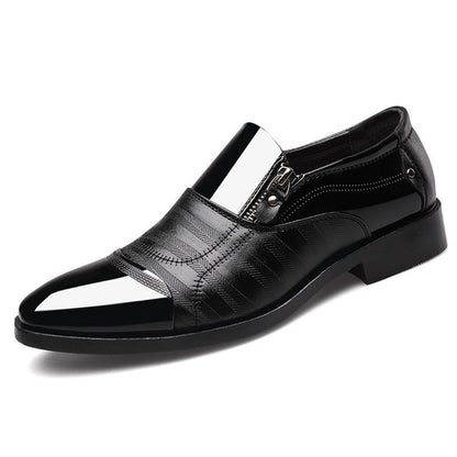 Zapatos formales de cuero para hombre, puntiagudos, casuales