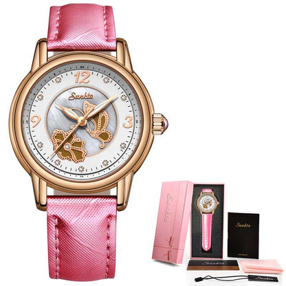 Reloj de cerámica Lige de alta calidad para mujer, exquisito reloj resistente al agua