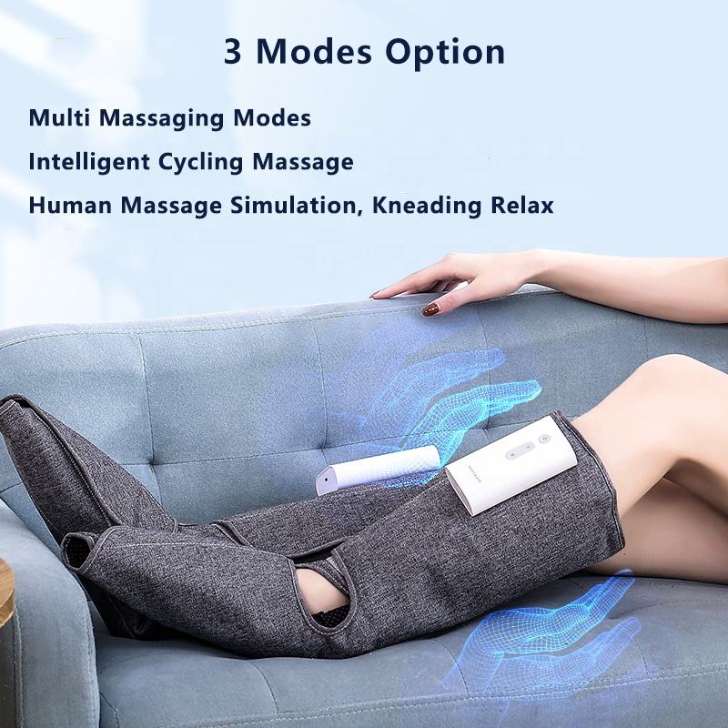 Masajeador eléctrico de piernas con ondas de aire. Ideal para adelgazar piernas con compresas calientes y presión