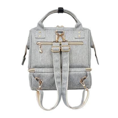 Bolsa de maternidad de moda para mamá, mochila de viaje con aislamiento térmico para el cuidado del bebé