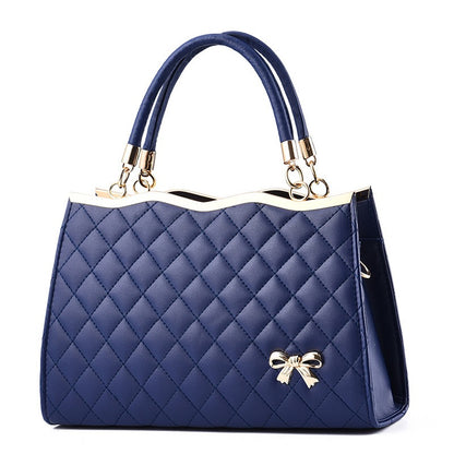Bolso de mano bordado Lingge para mujer, grande, bandolera de un solo hombro