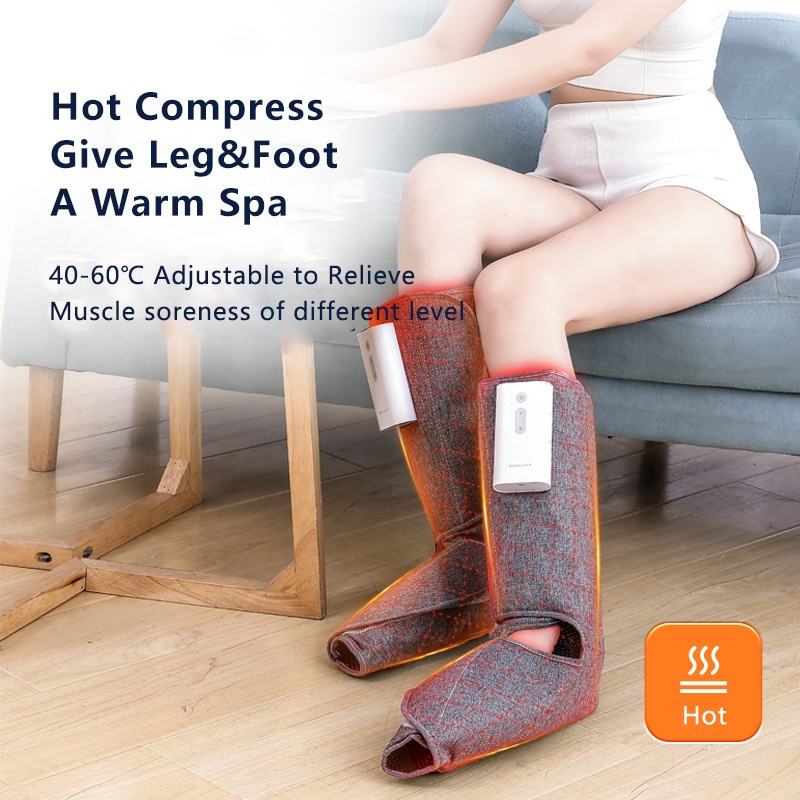 Masajeador eléctrico de piernas con ondas de aire. Ideal para adelgazar piernas con compresas calientes y presión